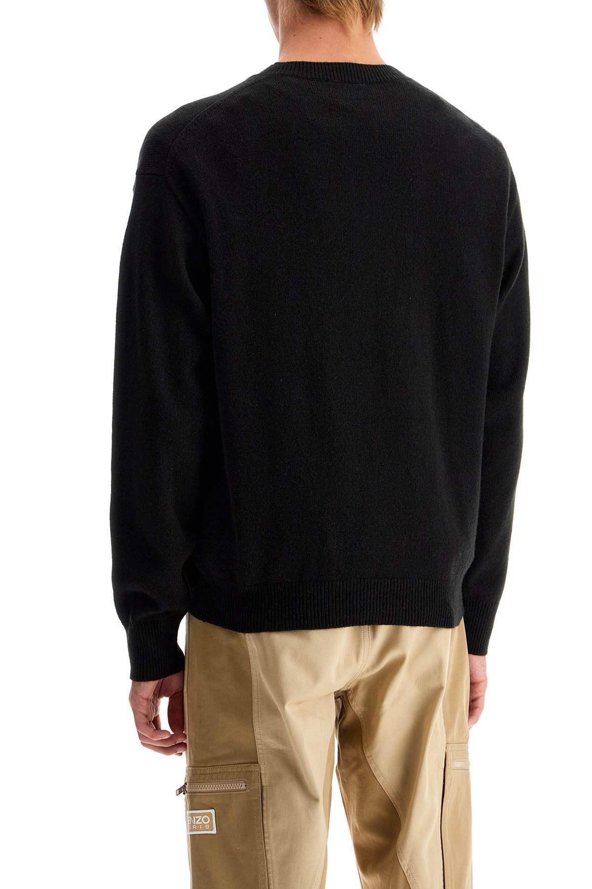 Kenzo Boke Flower Wool Sweater   Black