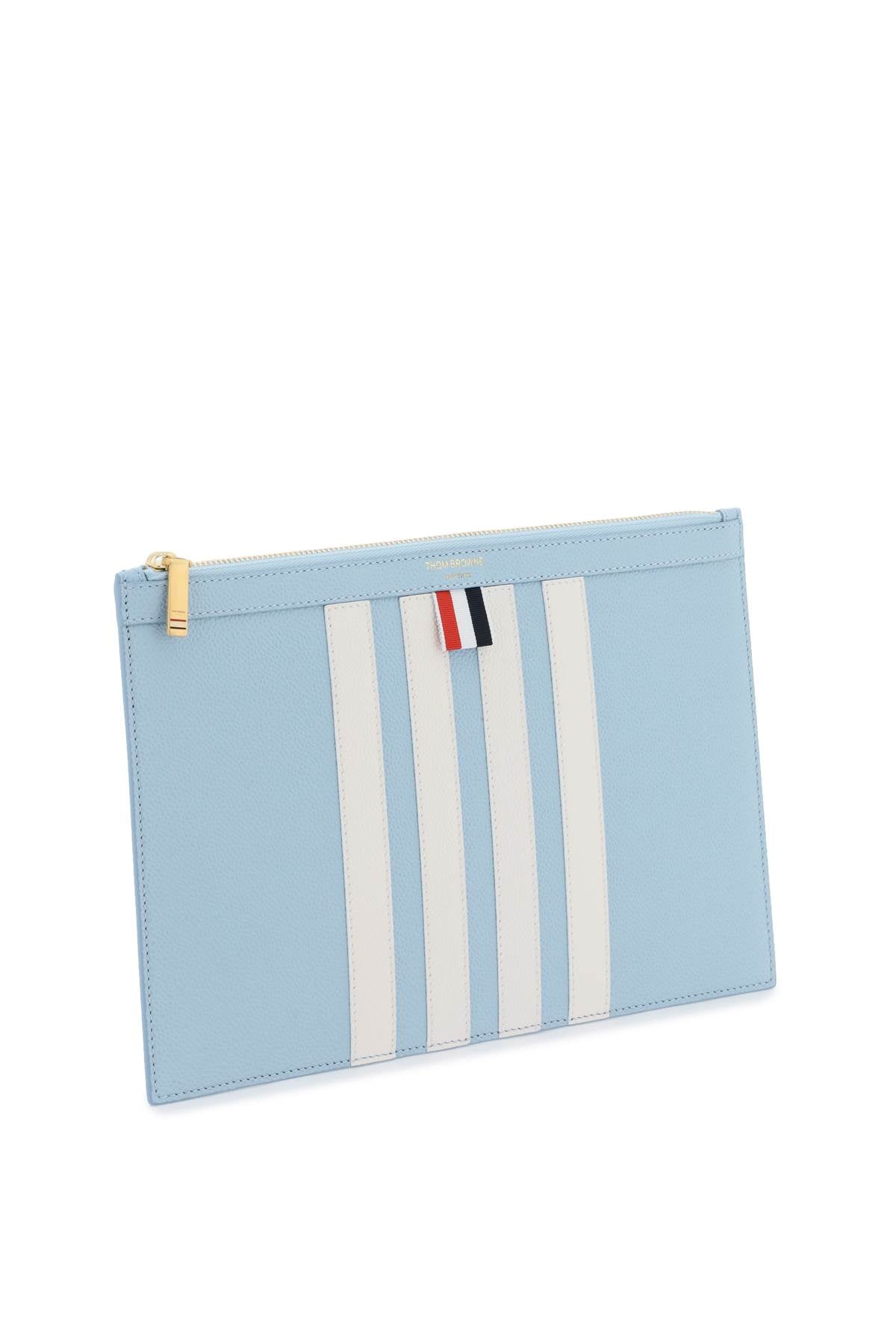 Thom Browne 4 Bar Pouch   Light Blue