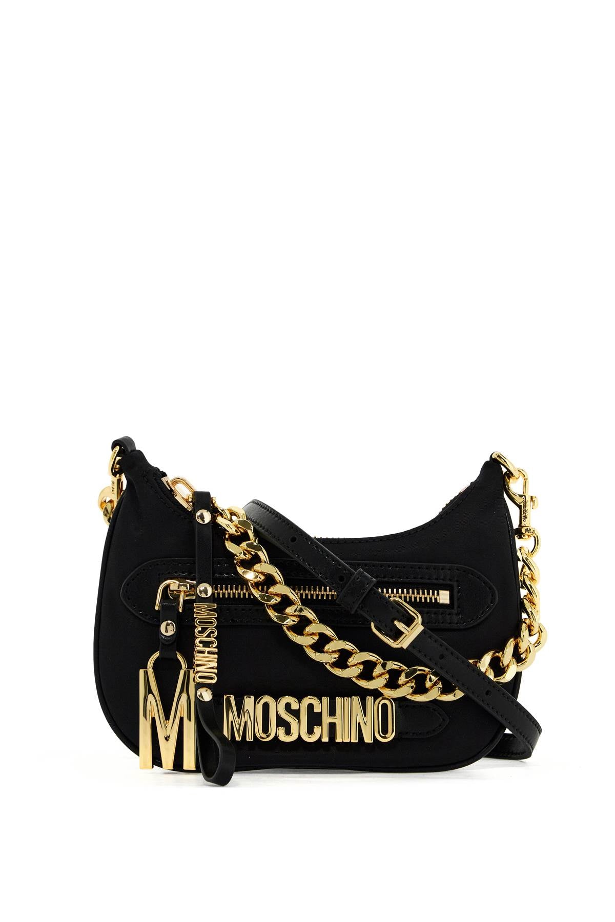 Moschino Mini Shoulder Bag With Strap   Black