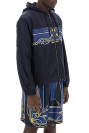 Versace Nautical Hooded Jacket   Blue