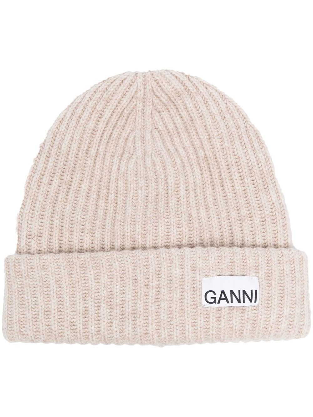 Ganni Hats Beige