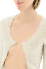 Jacquemus La Maille Neve Cropped Top   Beige