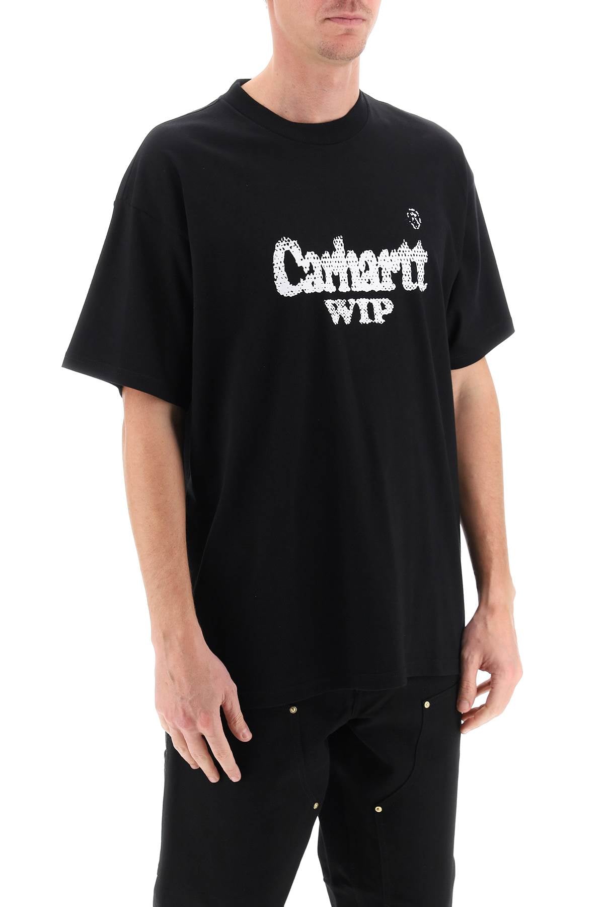 Carhartt Wip Spree Halftone Printed T Shirt   Black