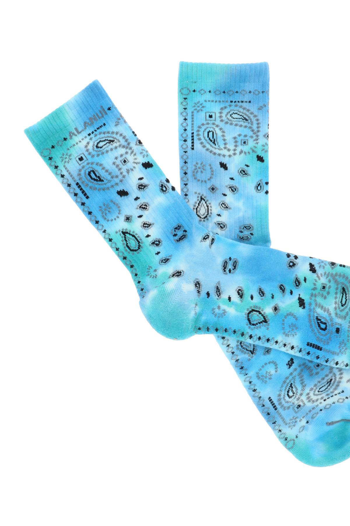 Alanui Bandana Print Socks   Green