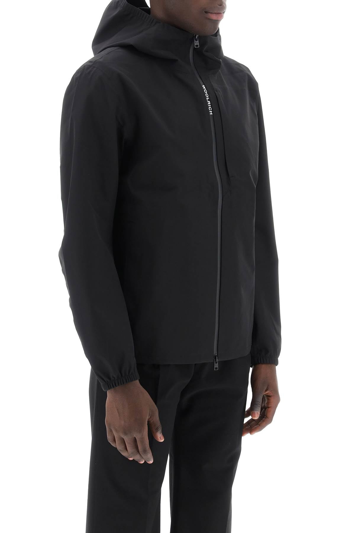 Woolrich Pacific Jacket In Tech Softshell   Black