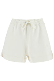 Ganni Sweatshirt Fabric Shorts   White