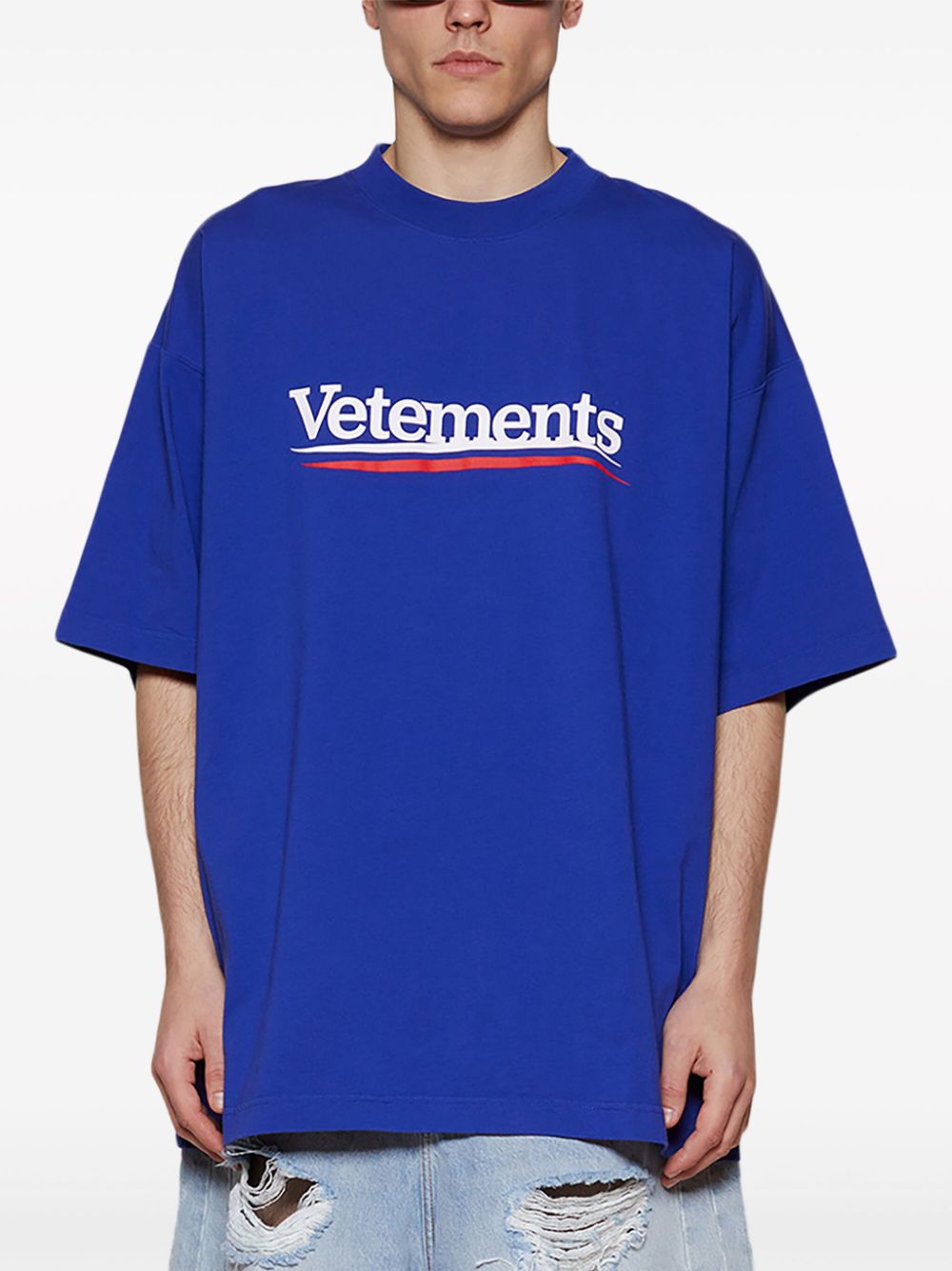 Vetements T Shirts And Polos Blue