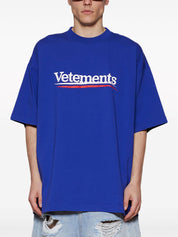 Vetements T Shirts And Polos Blue