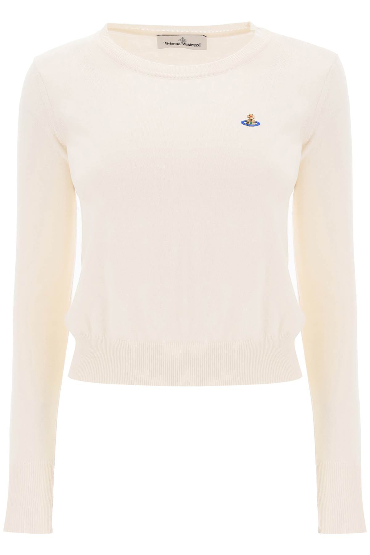 Vivienne Westwood Embroidered Logo Pullover   White