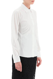 Dolce & Gabbana Slim Fit Stretch Poplin Shirt   White