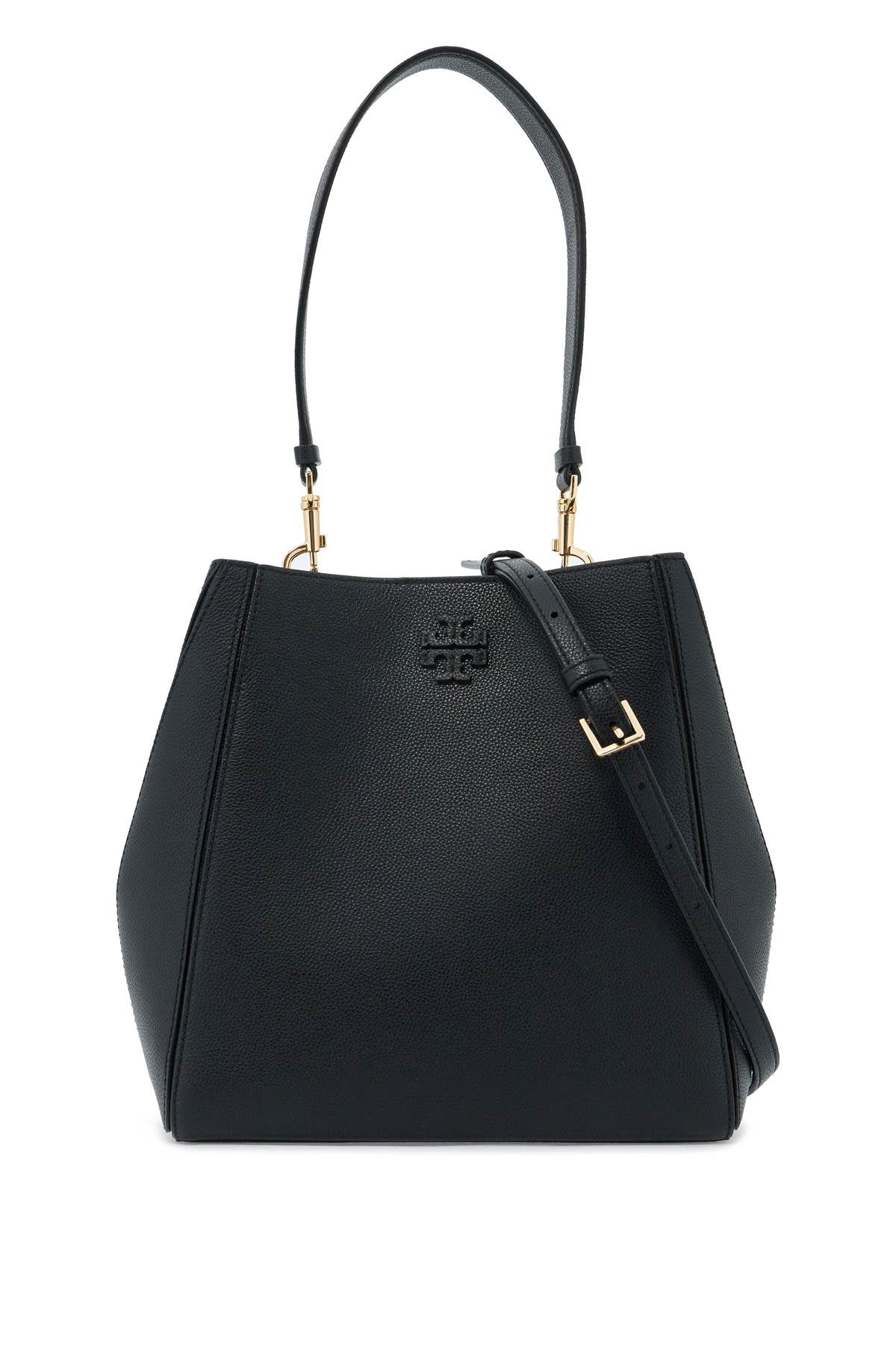 Tory Burch Mcgraw Bucket Bag   Black