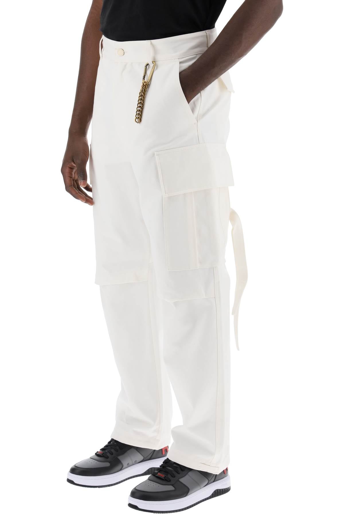 Darkpark Saint Cotton Cargo Pants   White