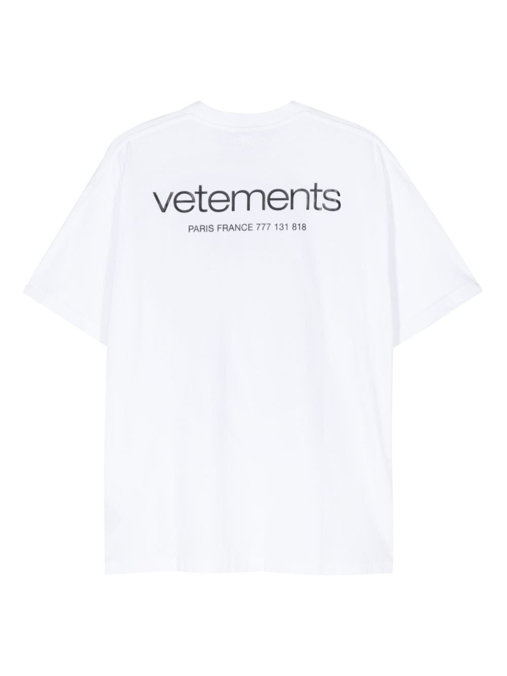 Vetements T Shirts And Polos White