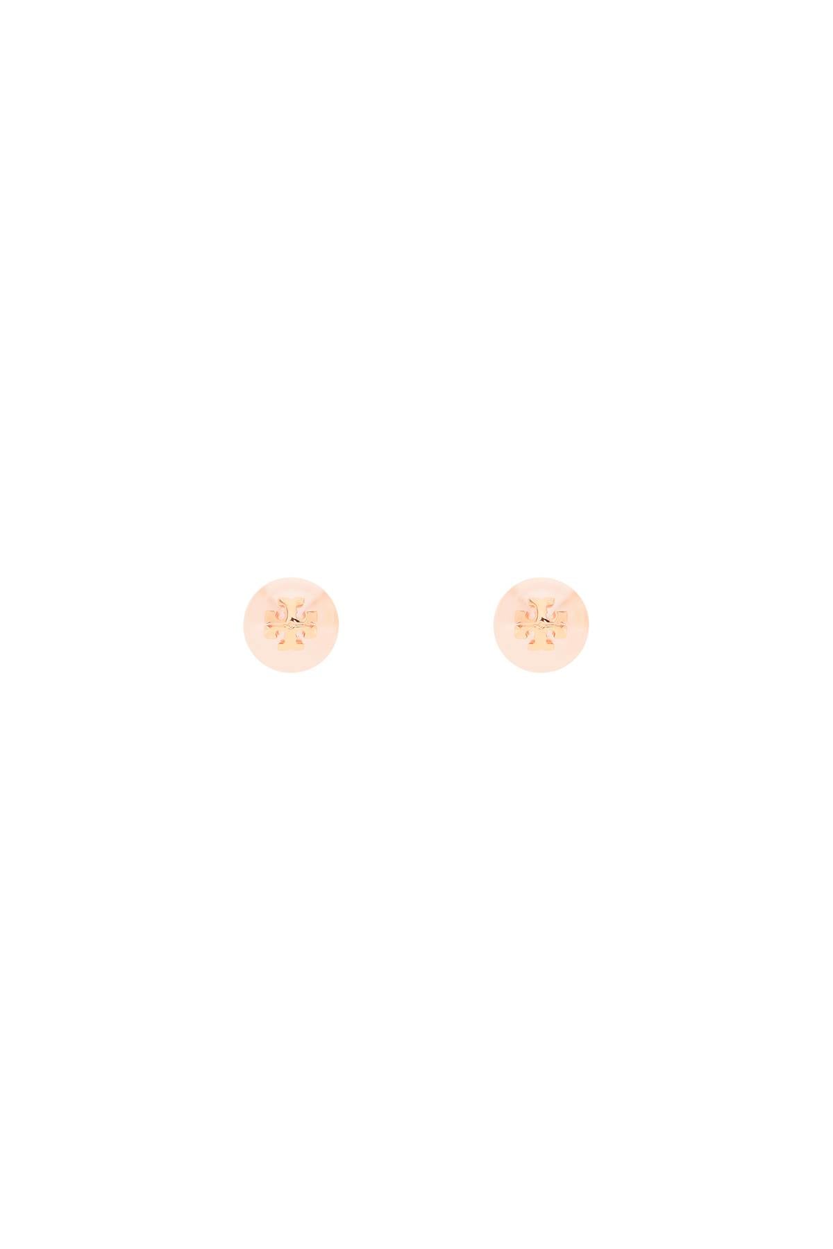 Tory Burch Kira Pearl Earrings With   Pink