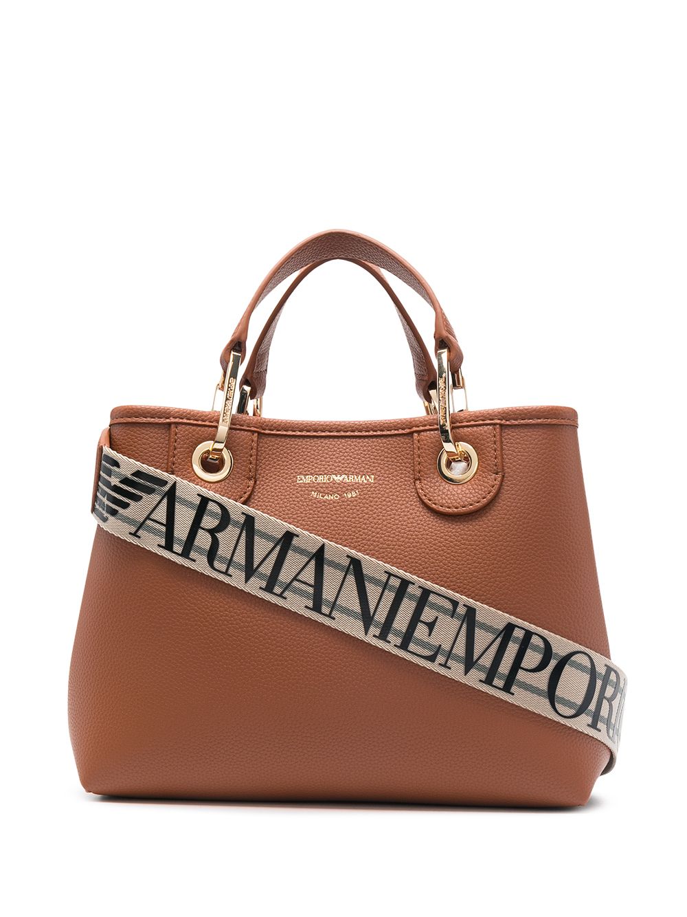 Emporio Armani Capsule Bags.. Leather Brown