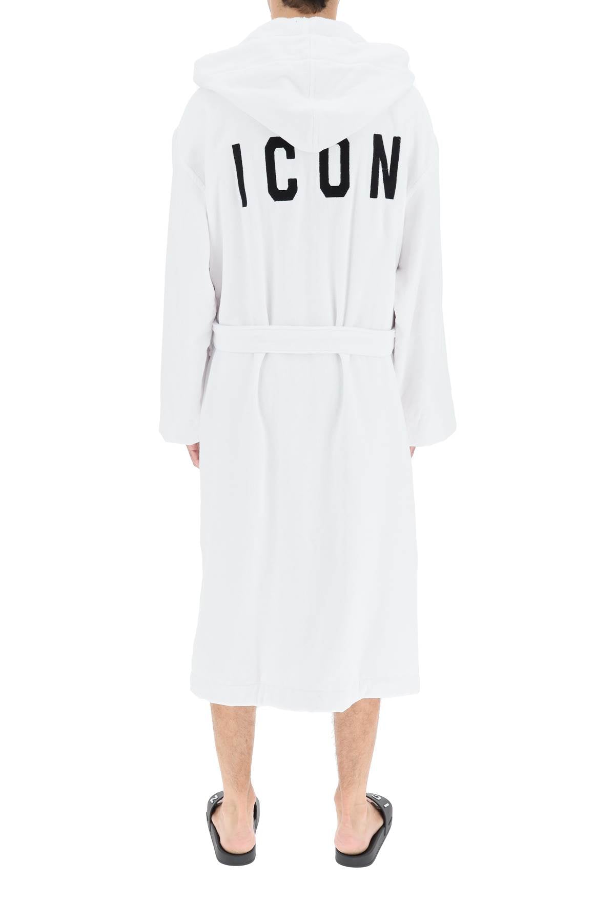 Dsquared2 Icon Bathrobe   White