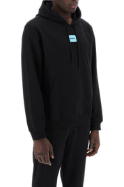 Hugo Daratschi Logo Patch Hoodie   Black