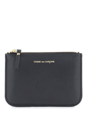 Comme Des Garcons Wallet Leather Mini Pouch   Black