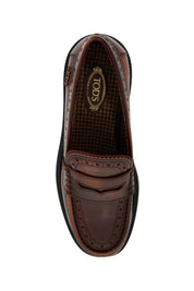 Tod's Leather Brogue Loafers   Brown