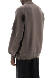 Sacai Double Hem Sweatshirt   Grey