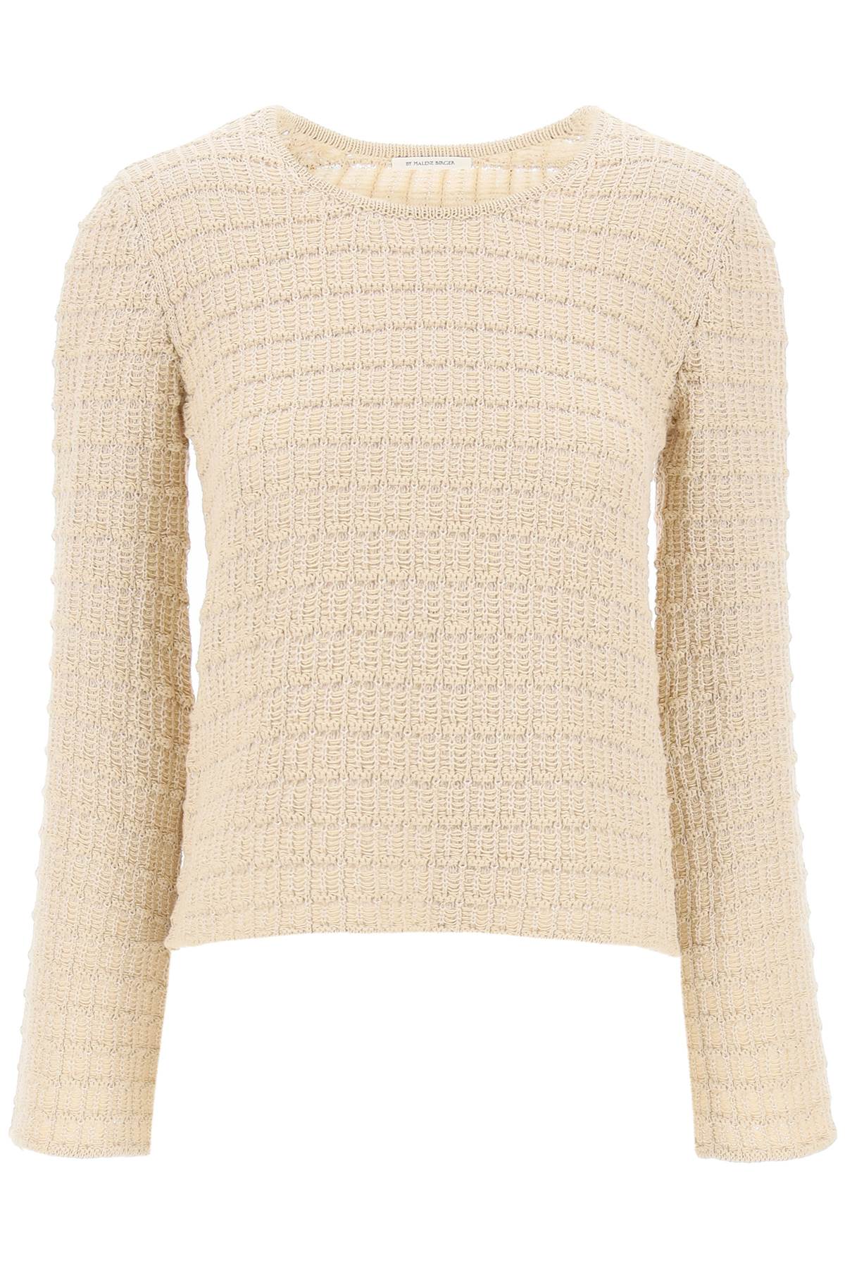 By Malene Birger Replace With Double Quotecharmina Cotton Knit Pullover   Beige