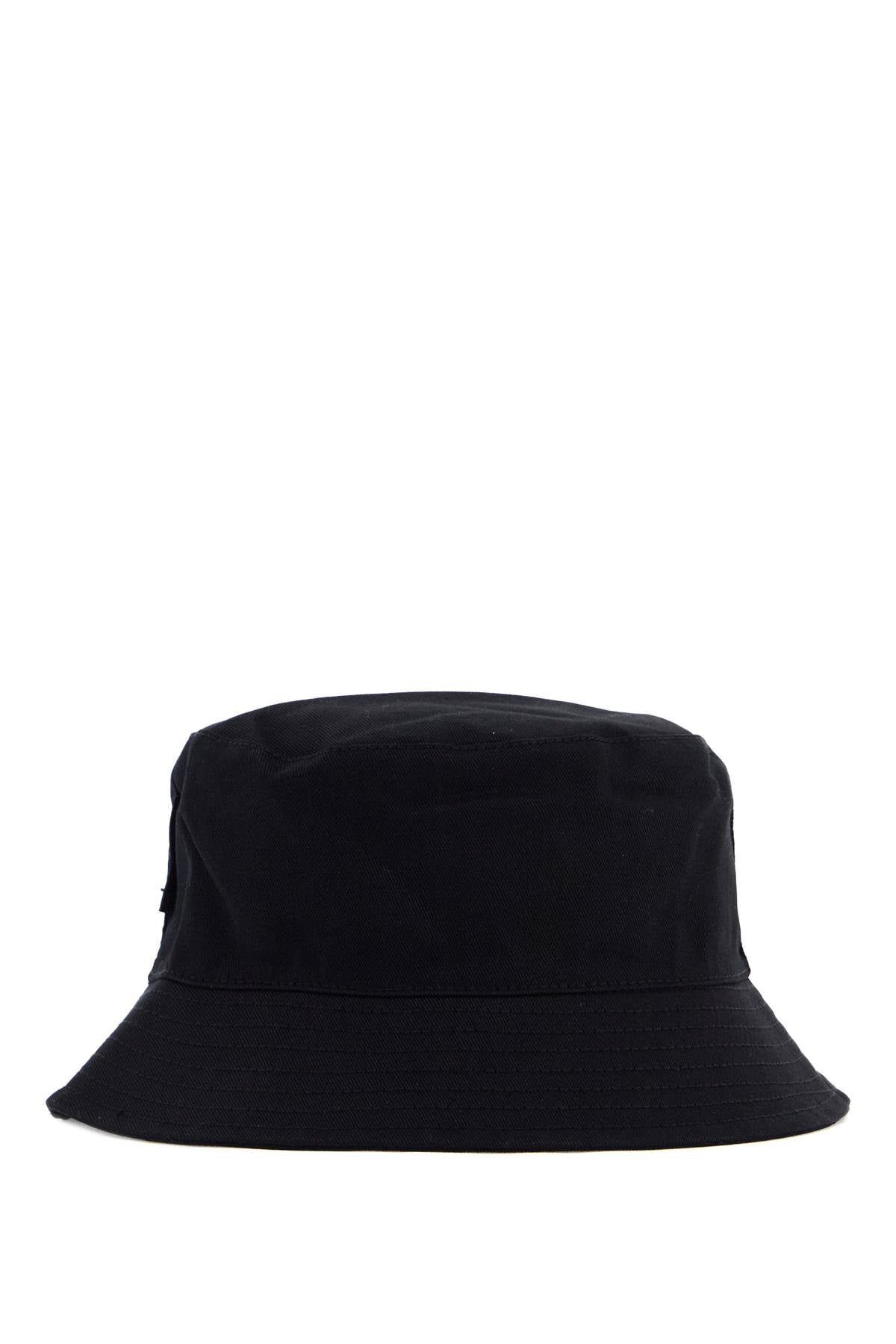 Palm Angels Bucket Hat With Logo Print   Black