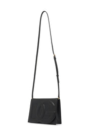 Dolce & Gabbana Leather Dg Logo Crossbody Bag   Black