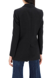 Blaze Milano Everyday Rox Star Double Breasted Blazer   Black