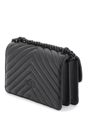 Pinko Mini Love Bag One Chevron   Black