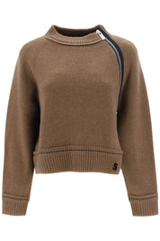 Sacai Cashmere Cotton Sweater   Brown