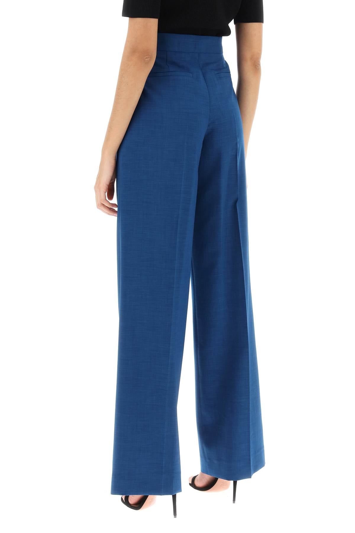 Tory Burch Wide Leg Pants   Blue