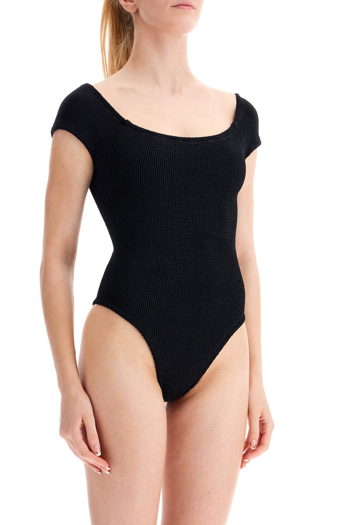 Hunza G. Grace One Piece Swimsuit   Black