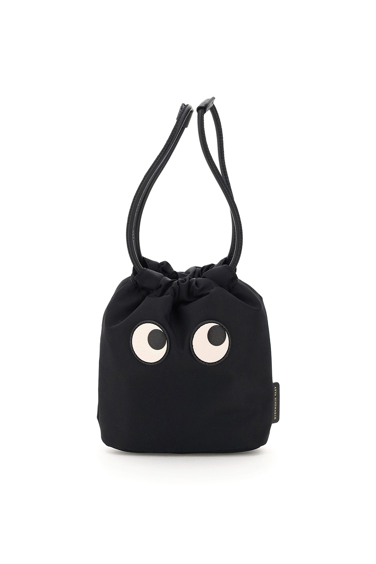 Anya Hindmarch Drawstring Pouch Eyes   Black