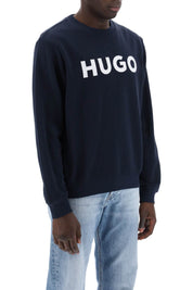 Hugo Dem Logo Sweatshirt   Blue