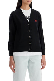 Kenzo Lightweight Wool Cardigan   Black