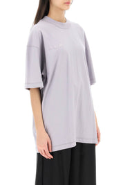 Vetements Oversized Organic Cotton T Shirt   Purple