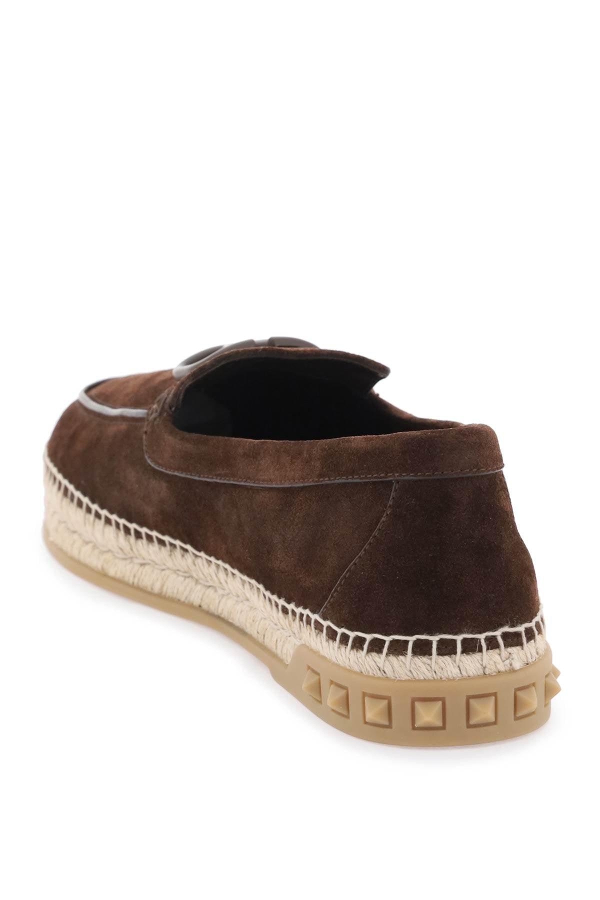 Valentino Garavani Suede Espadrilles   Brown