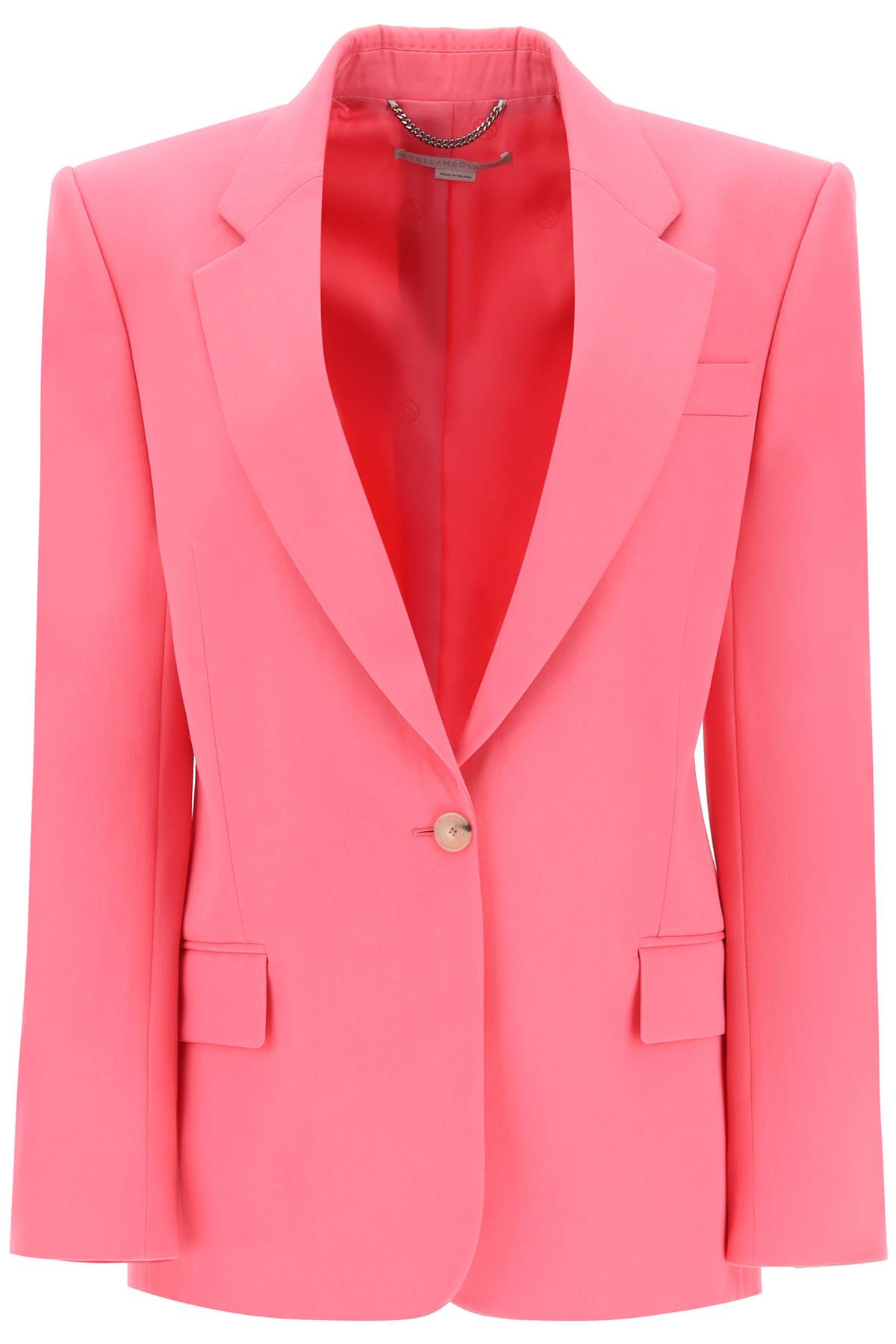 Stella Mc Cartney Blazer In Responsible Wool   Fuchsia