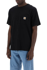 Carhartt Wip T Shirt With Chest Pocket   Black