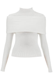 Mugler Long Sleeved Top With Off    White