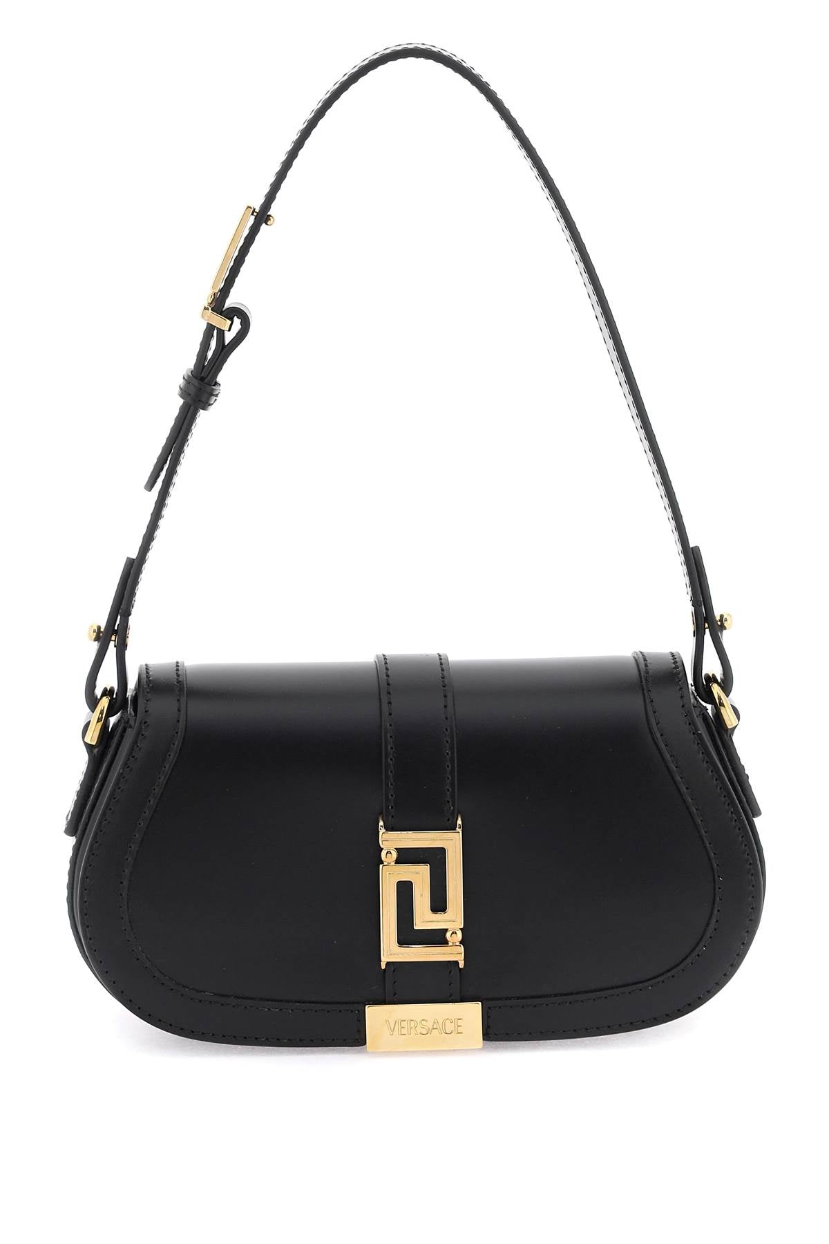 Versace 'Greca Goddess' Mini Shoulder Bag   Black