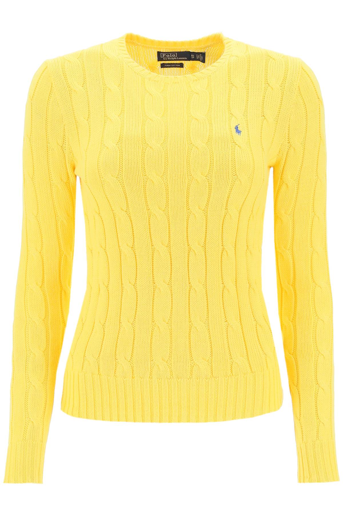 Polo Ralph Lauren Cable Knit Cotton Sweater   Yellow