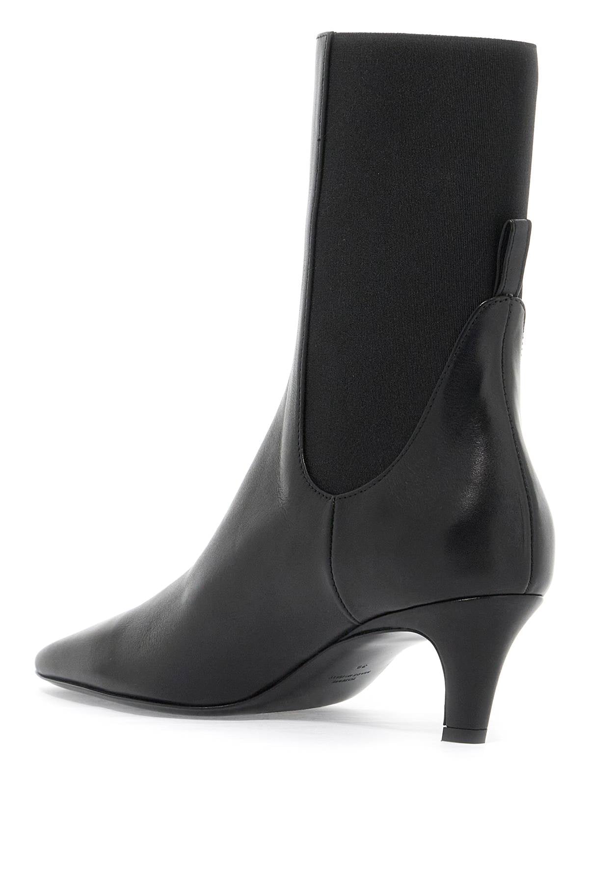 Toteme Mid Heel Boots   Black