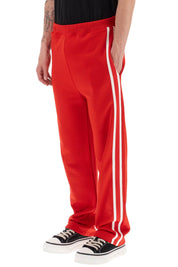 Ami Alexandre Matiussi Track Pants With Side Bands   Red