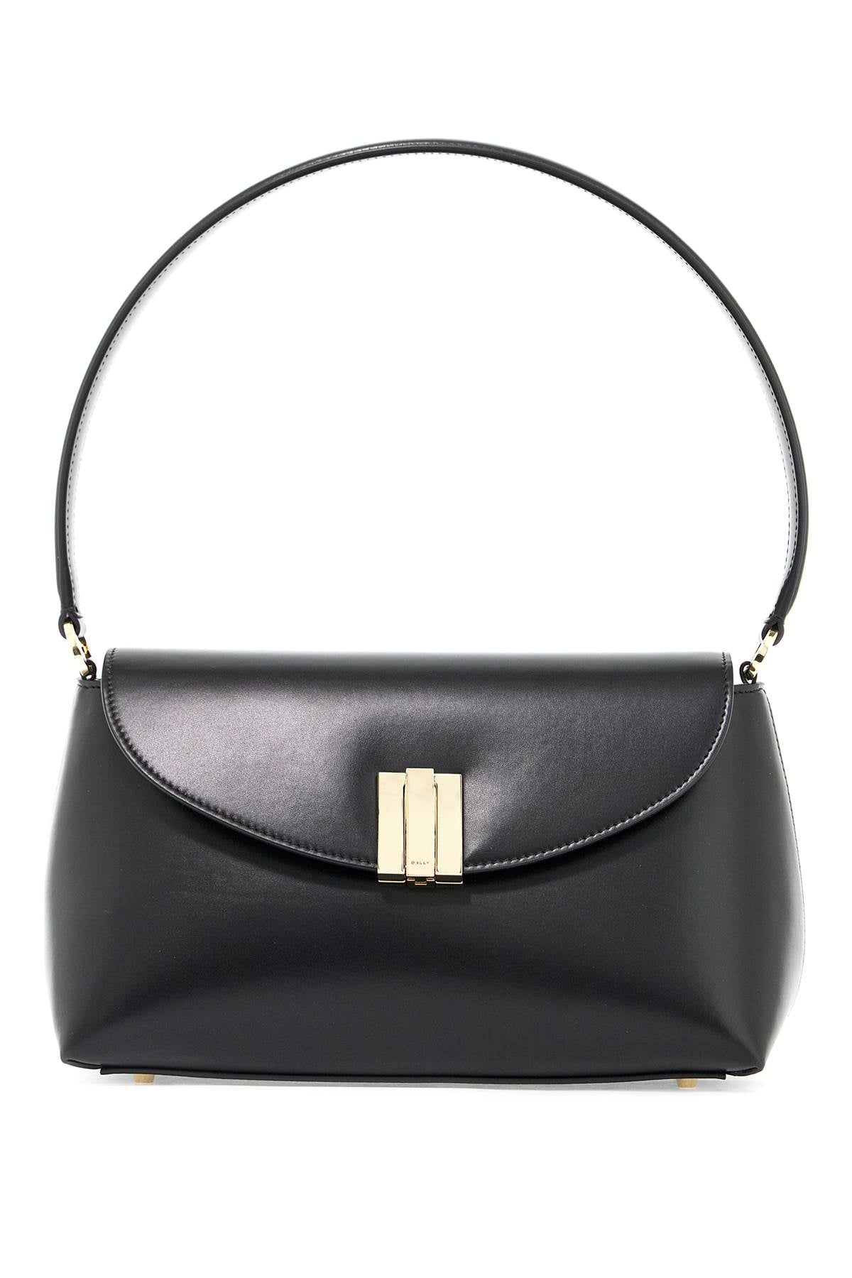 Bally "ollam Leather Shoulder Bagreplace With Double Quote   Black