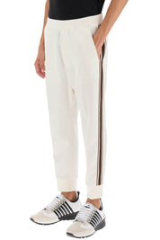 Dsquared2 Wool Blend Tailored Jog Pants   White