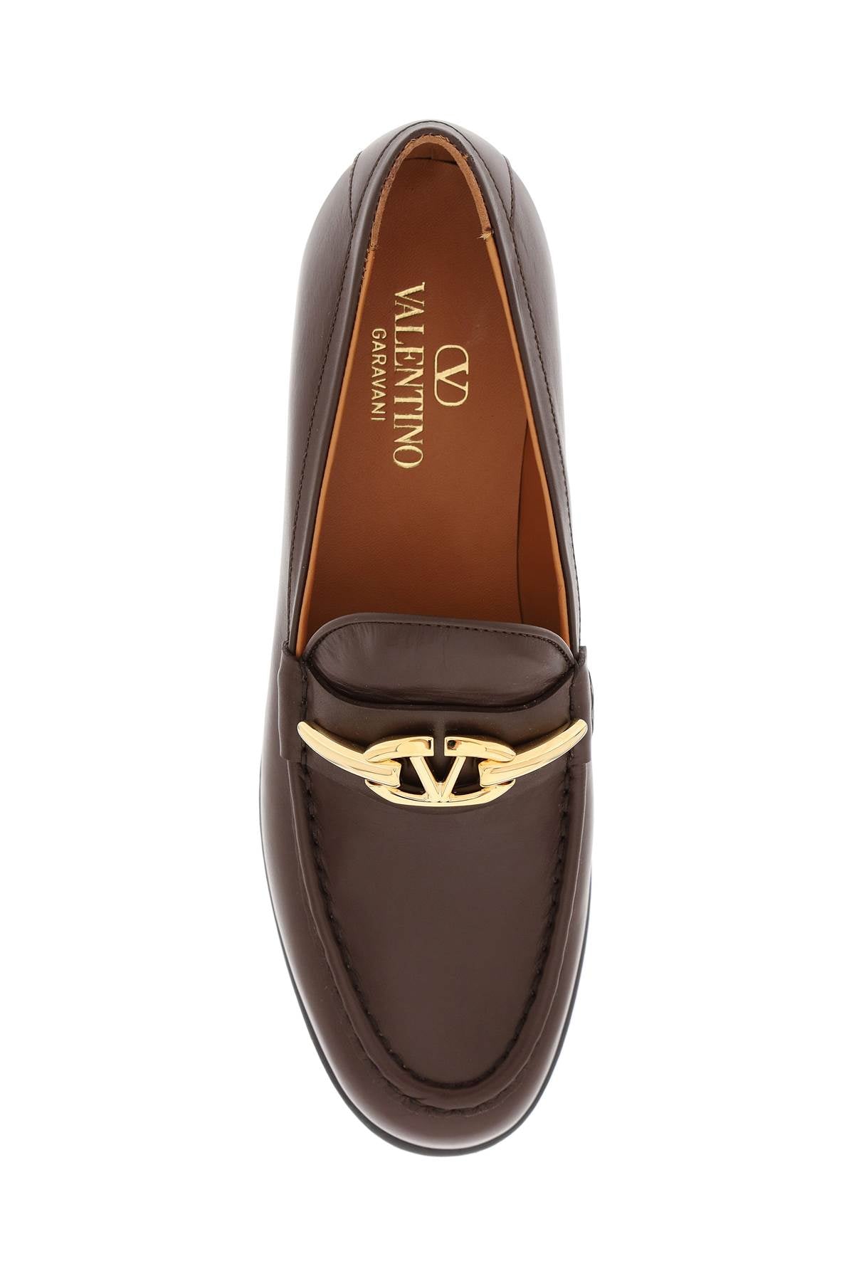 Valentino Garavani Vlogo The Bold Edition Loaf   Brown