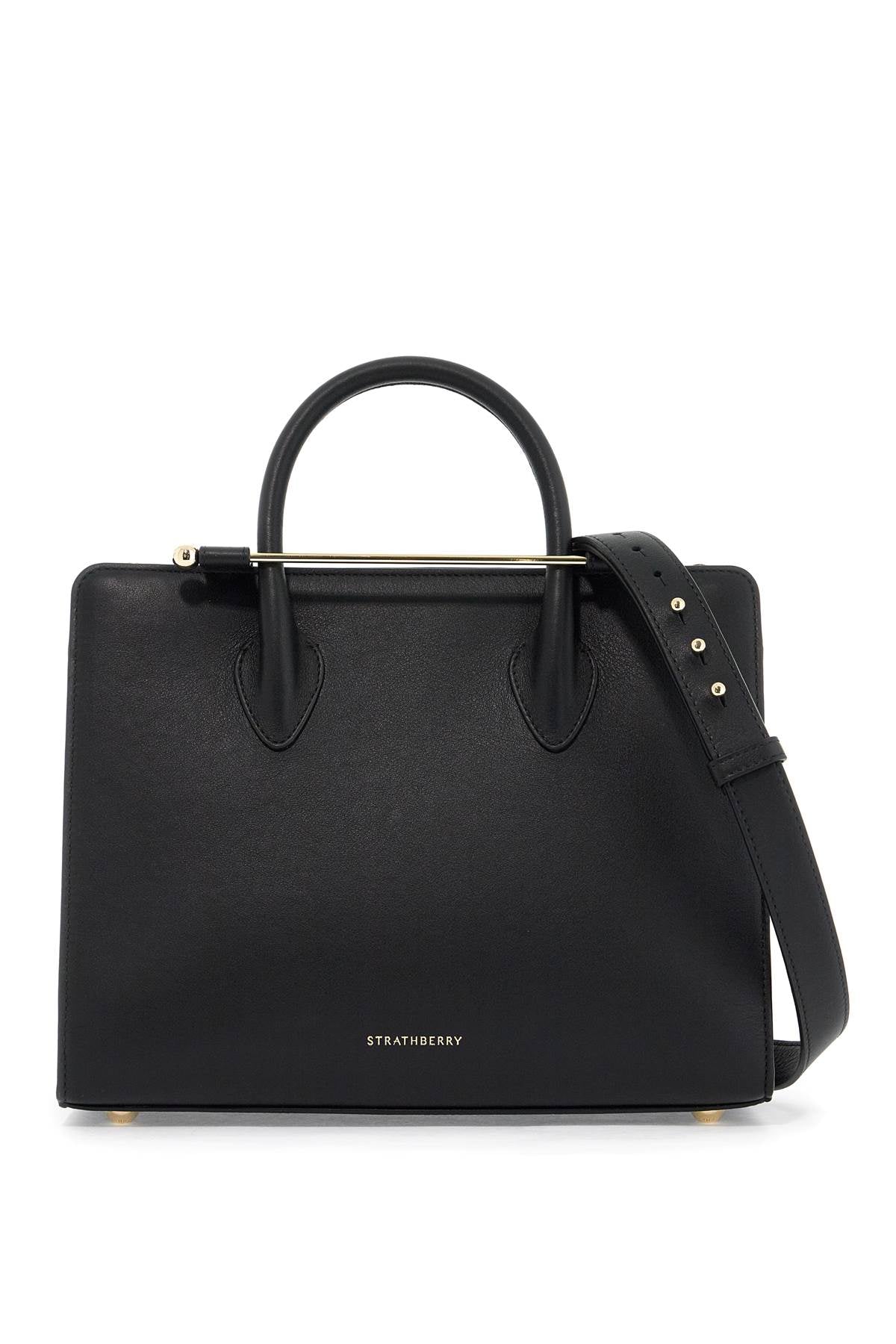 Strathberry Midi Tote Bag   Black