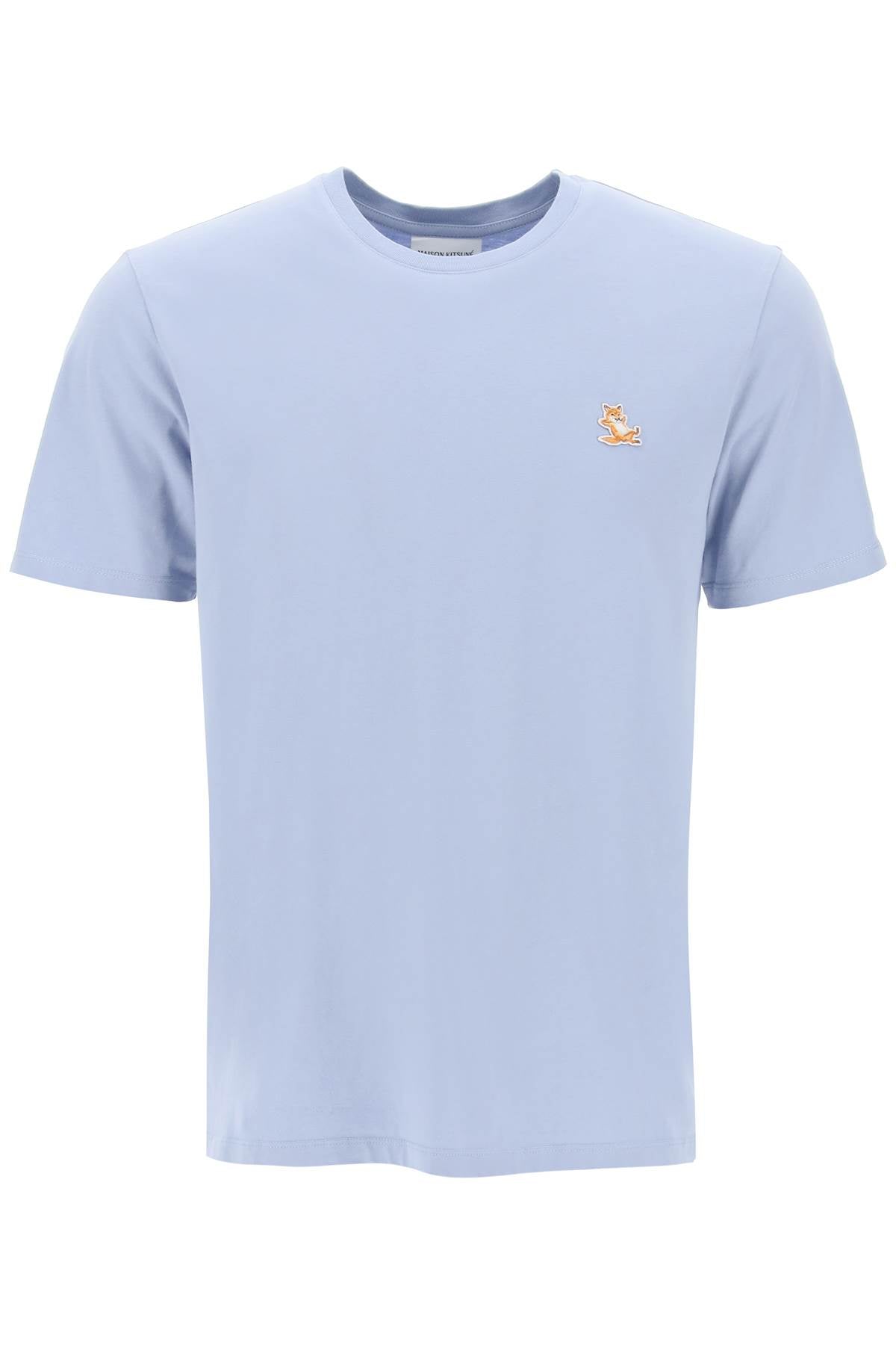 Maison Kitsune Chillax Fox T Shirt   Light Blue