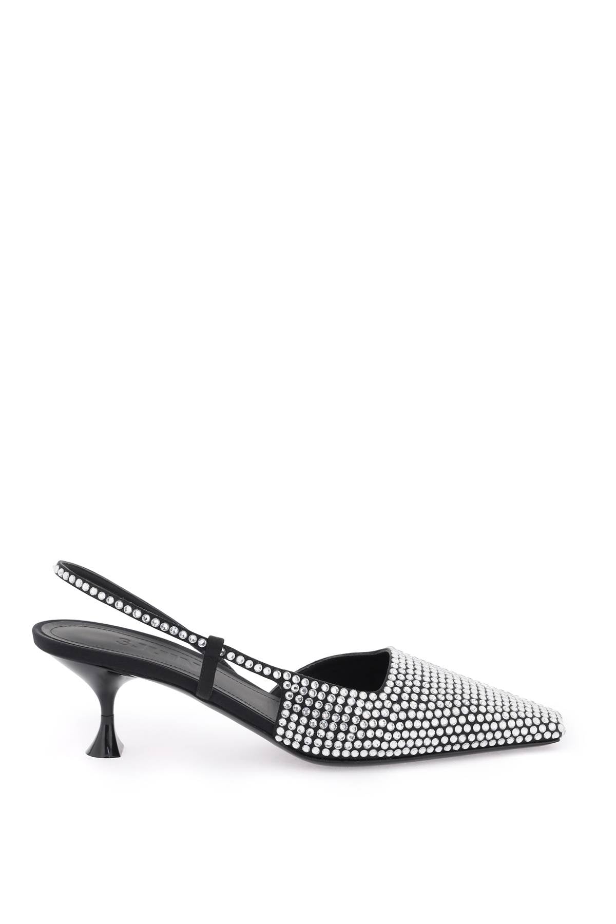 3 Juin Slingback Pumps With Crystals   Black